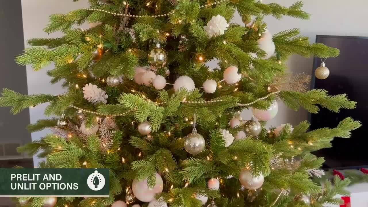 Fraser Hill Farm 9 ft. Woodside Pine Artificial Christmas Tree