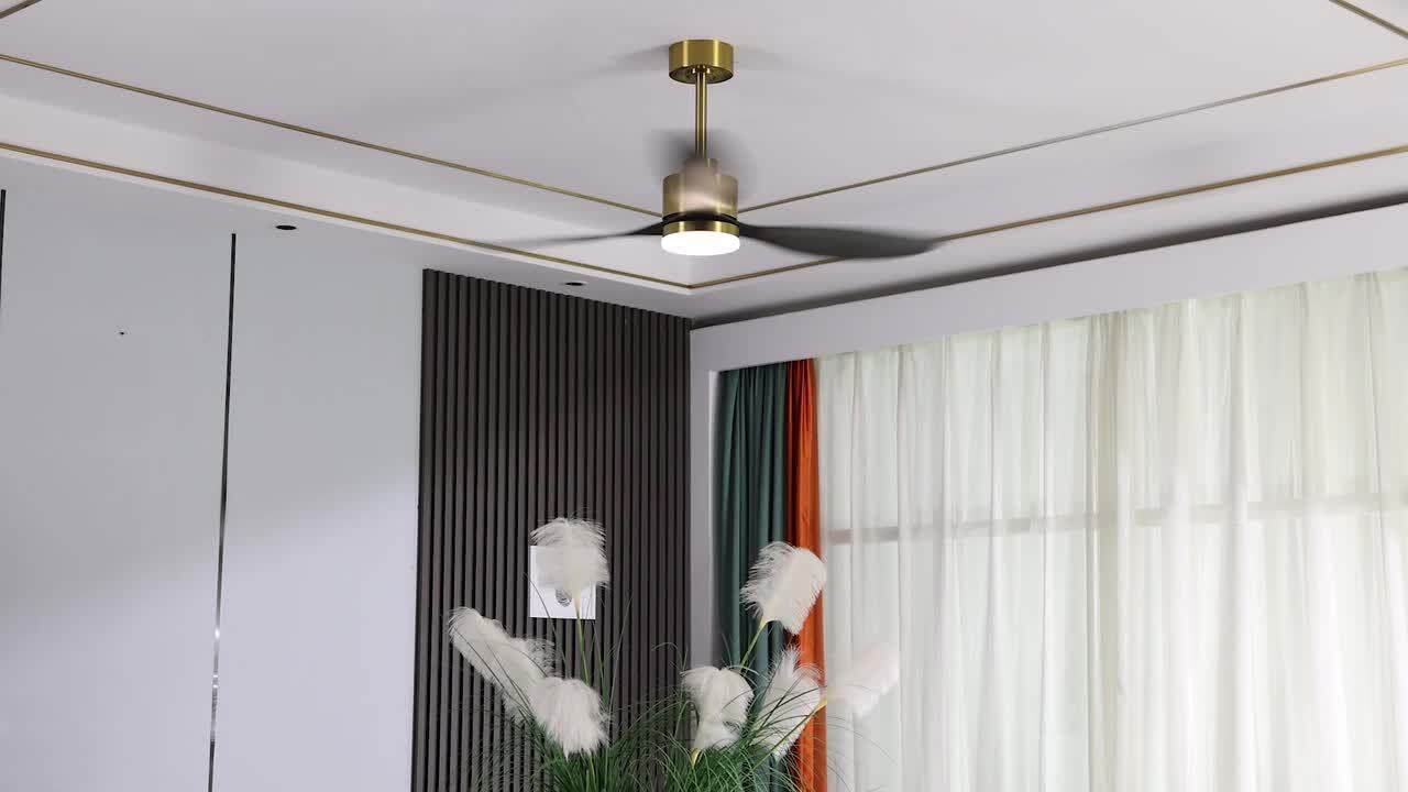 Breezary Sawyer 42 in. Indoor White Ceiling Fan with Integrated