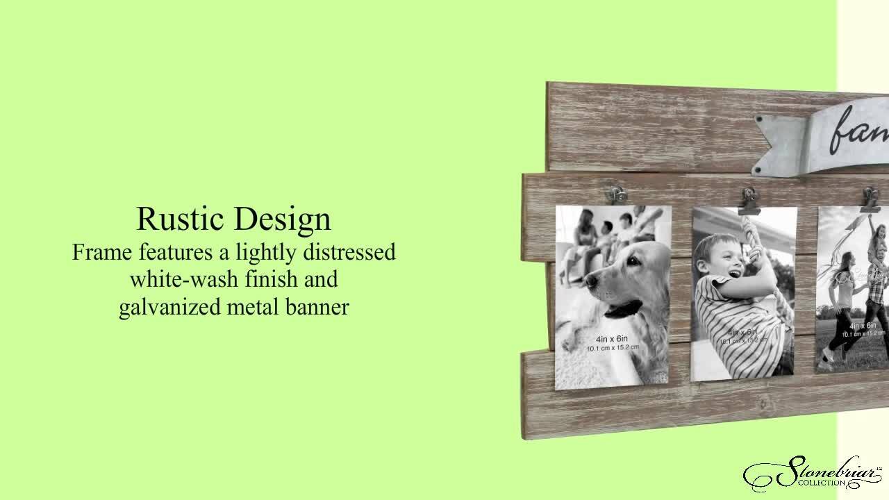 Multi Opening 4X6 Barnwood Panel Collage Picture Frame, Rustic Multiple Photo  Frames. 2,3,4,5,6,7,8,9 Choice of Natural or Painted Finishes. 