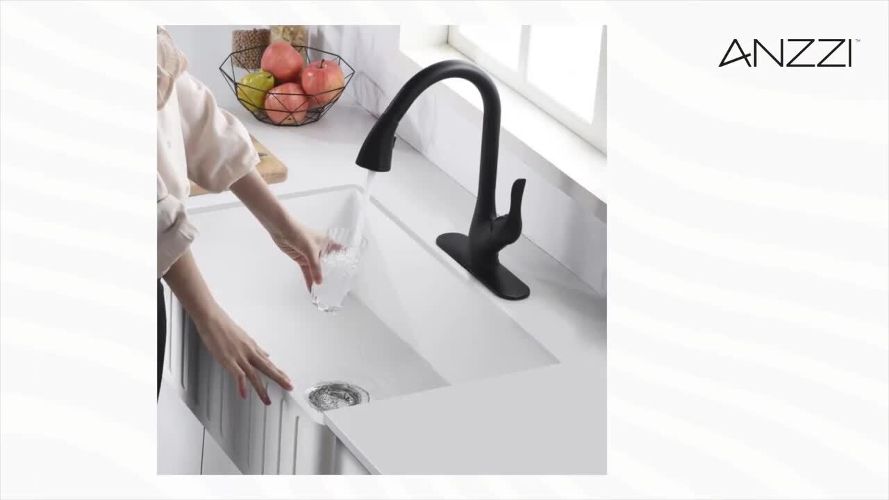 Carriage Single Handle Standard Kitchen Faucet in Brushed Nickel