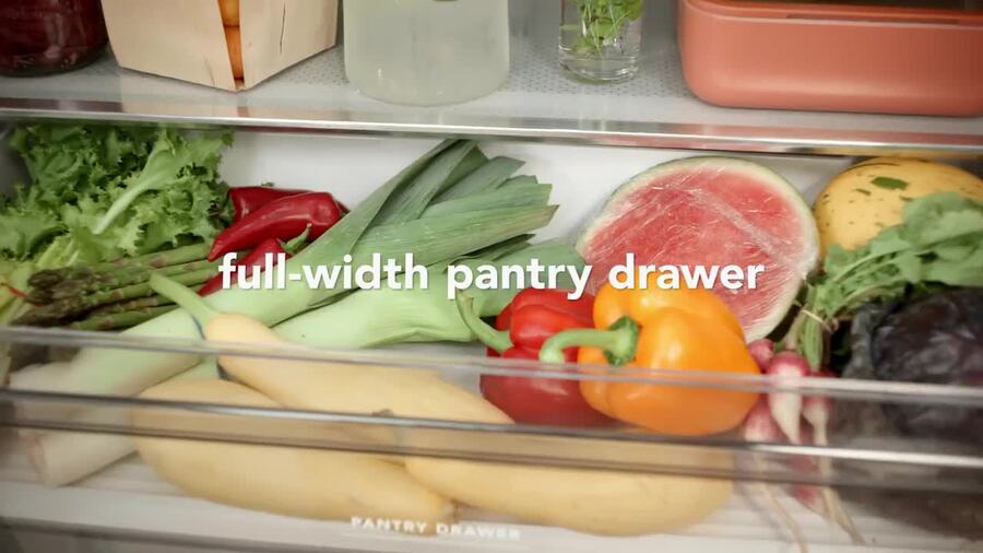 KitchenAid 20 Cu. Ft. 36 in. Width Counter-Depth French Door Refrigerator w/ Interior Dispense in White KRFC136RWH on Fridge.com