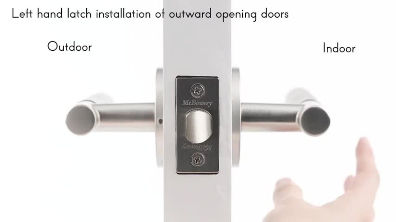 McBowery Mila Matte Black Modern Heavy Duty Linear Interior Door