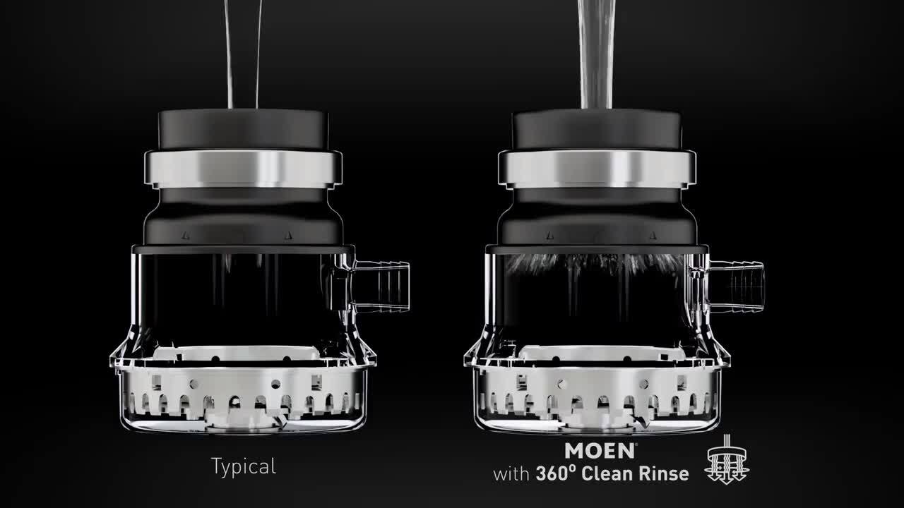 MOEN Chef Series 1-HP Continuous Feed Garbage Disposal with Integrated  Lighting and Sound Reduction EXL100C The Home Depot