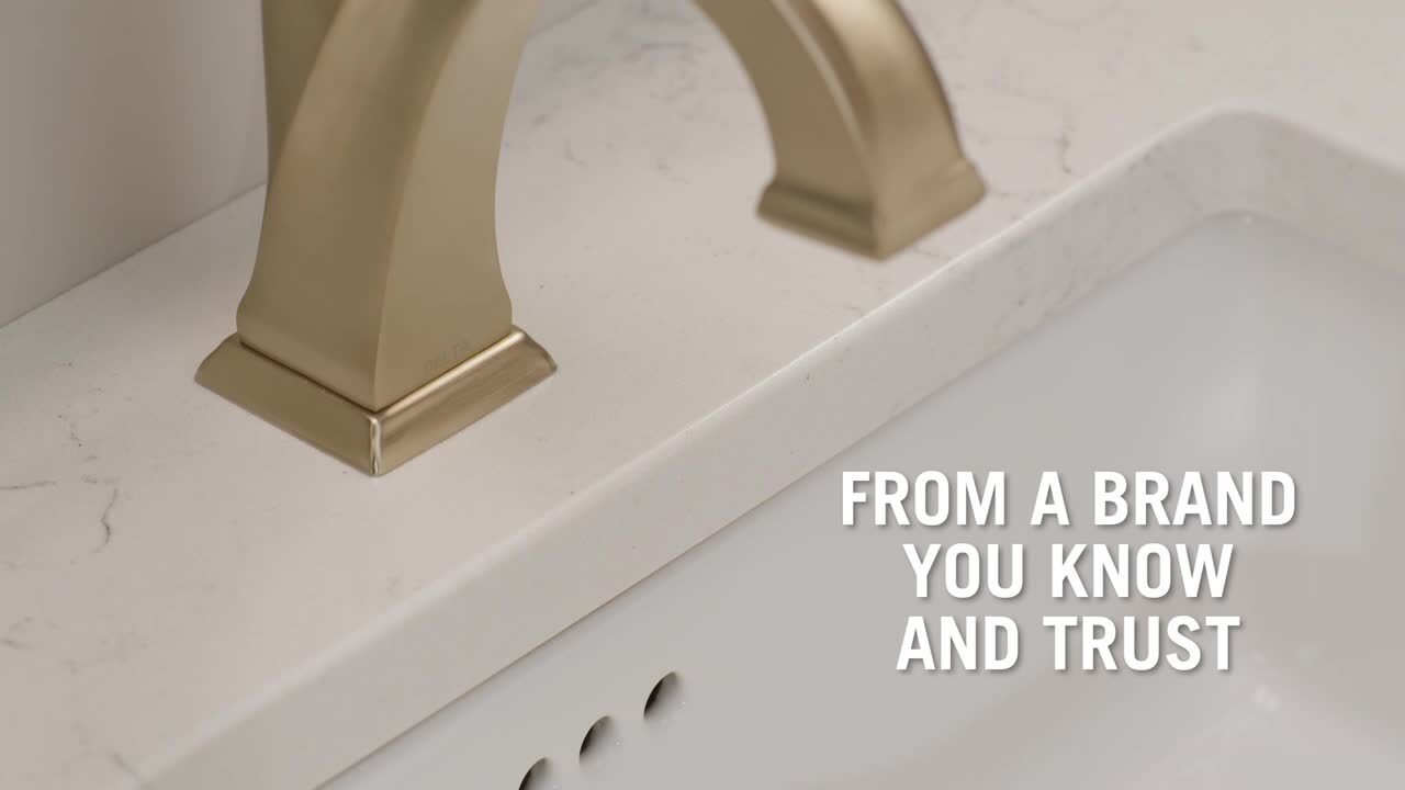 Delta Dryden Gold Single Hole Single-Handle Bathroom Faucet with