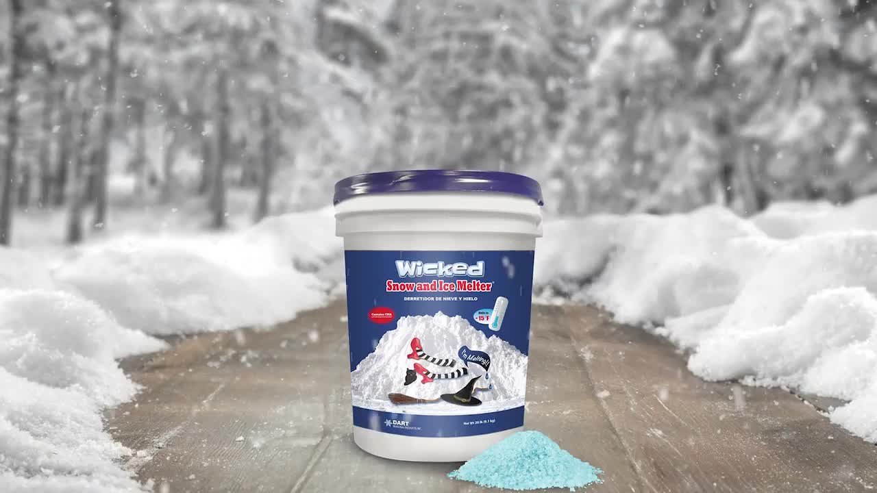 Snow Joe Wicked 50 lbs. Ice and Snow Melt Plus Deicer, Works to