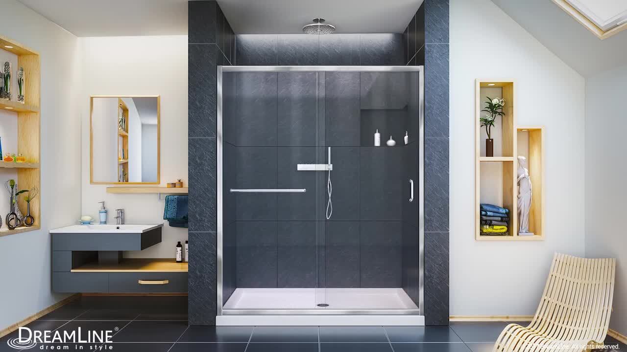 DreamLine Infinity-Z 60 in. W x 76.75 in. H Sliding Semi