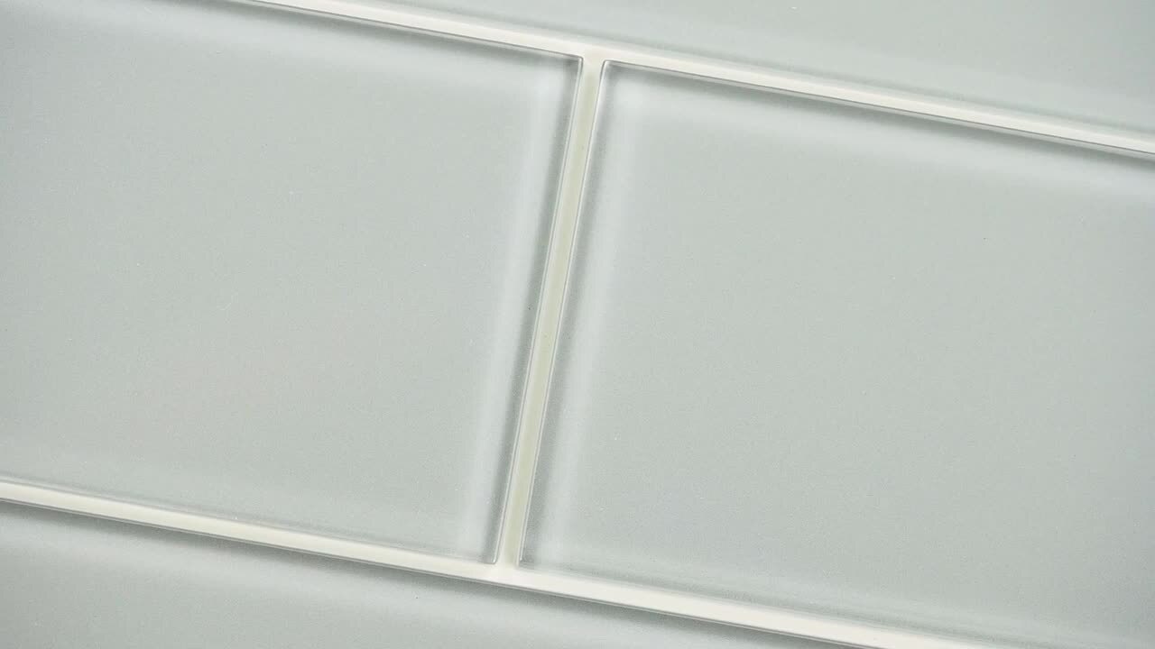 MSI Metallic 4 in. x 12 in. Glossy Glass Gray Subway Tile (5 sq. ft. / case)