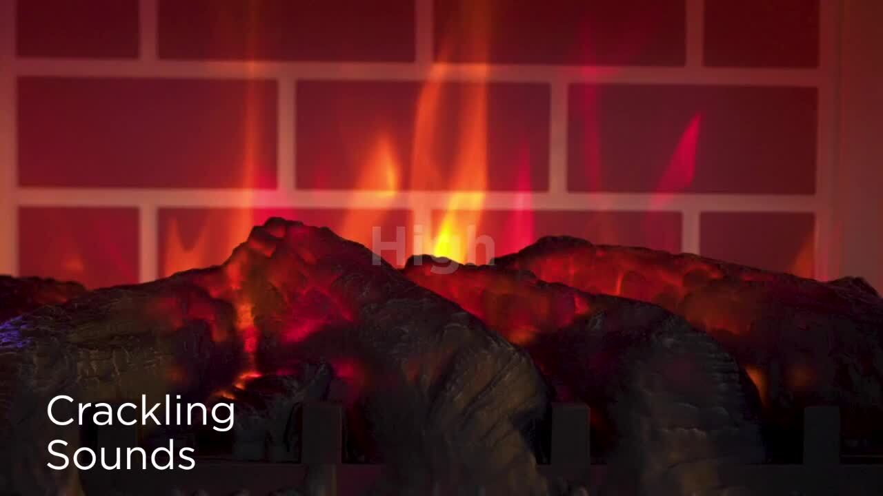 TURBRO Suburbs 25 in. Wi-Fi Enabled Electric Fireplace