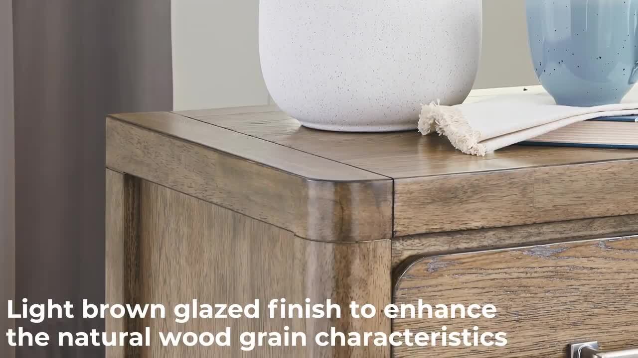 Signature DESIGN BY ASHLEY Cabalynn Natural Brown 2 Drawer