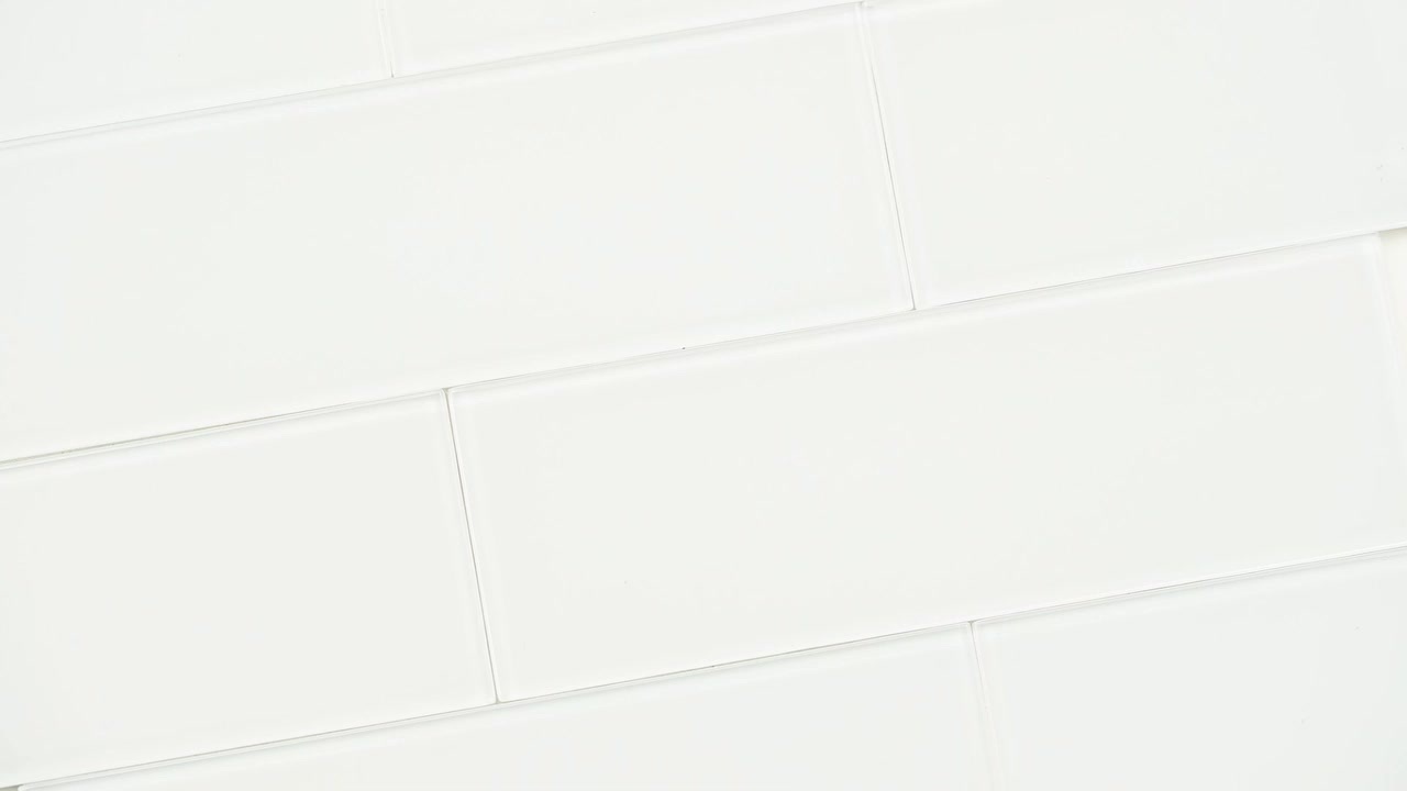 MSI Arctic Ice 3 in. x 6 in. Glossy Glass White Subway Tile (1 sq. ft. / case)