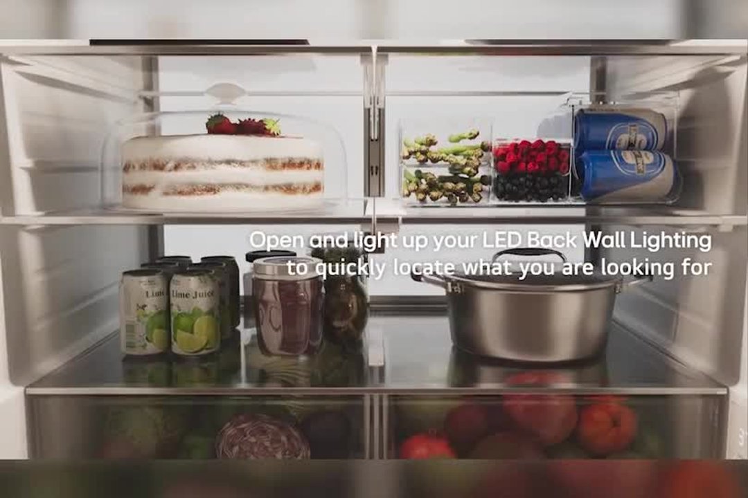 LG 29 cu. ft. Standard Depth MyColor Mirrored InstaView 4-Door