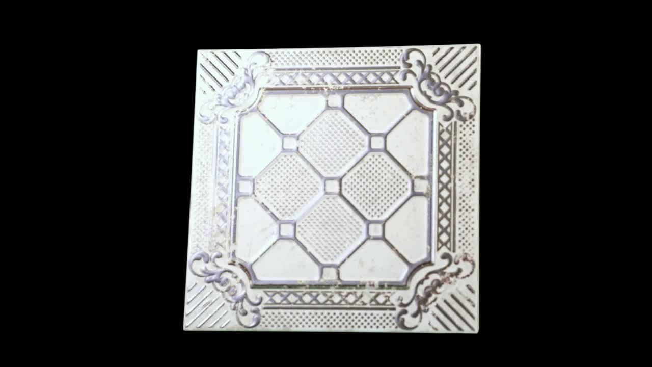 Merola Tile Ritz Anticatto White 8 in. x 8 in. Ceramic Wall Tile