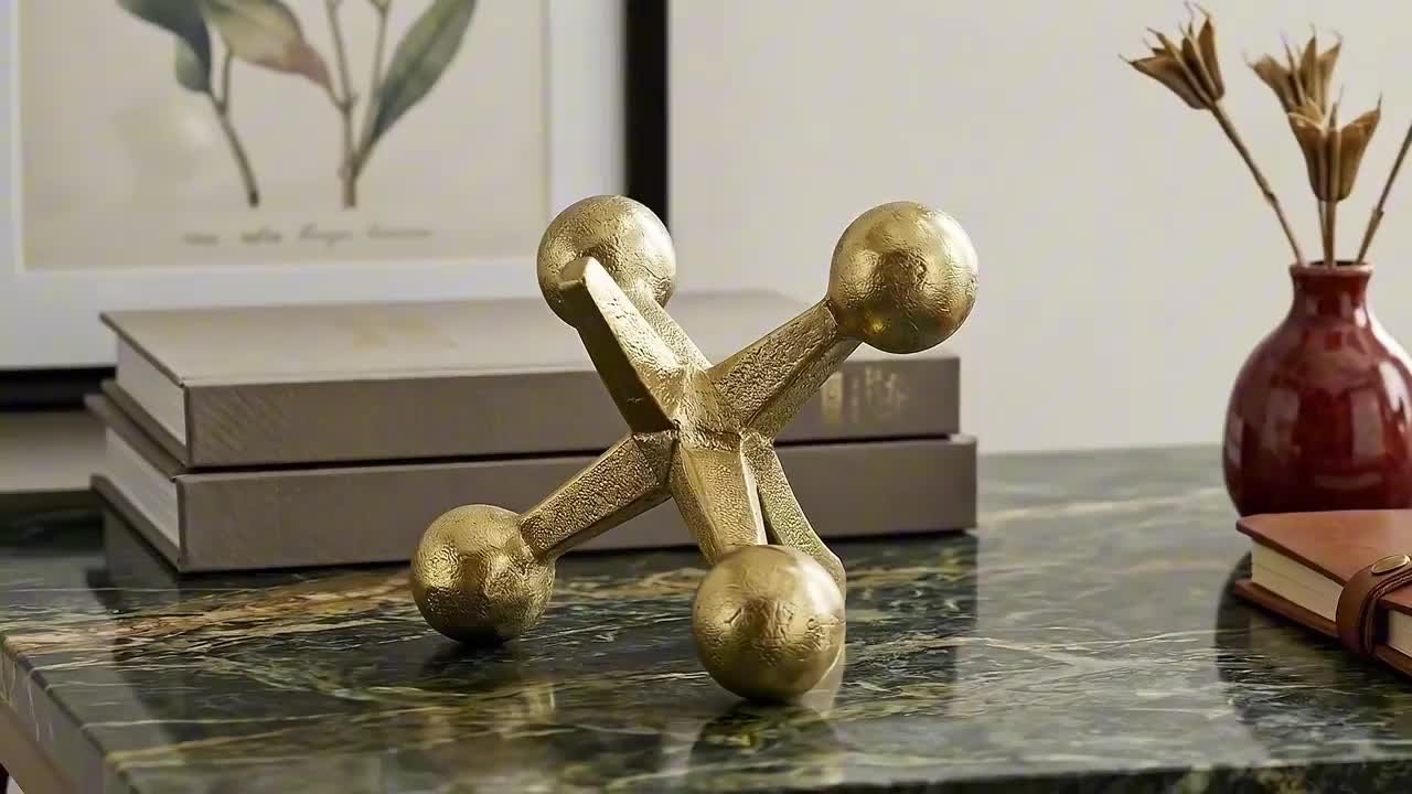 【希少】DISCO MAHARAJA 真鍮製 象のオブジェ Liv & Skye Gold 7 in. x 5 in. Metal Jacks Abstract Sculpture 12860