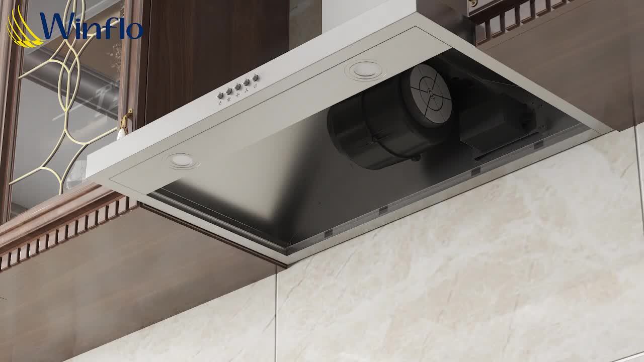 36 in. Convertible Wall Mount Range Hood in Stainless Steel with Mesh Filters and Push Button Control