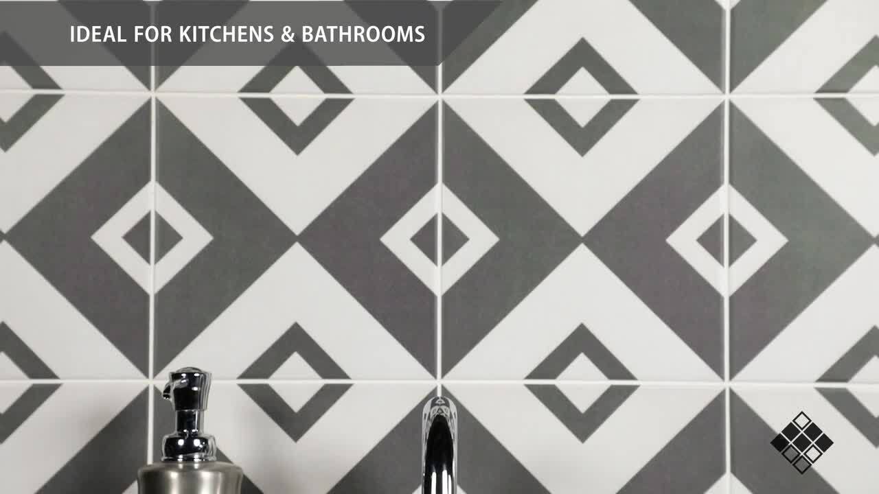 Merola Tile Twenties Vertex 7-3/4 in. x 7-3/4 in. Ceramic