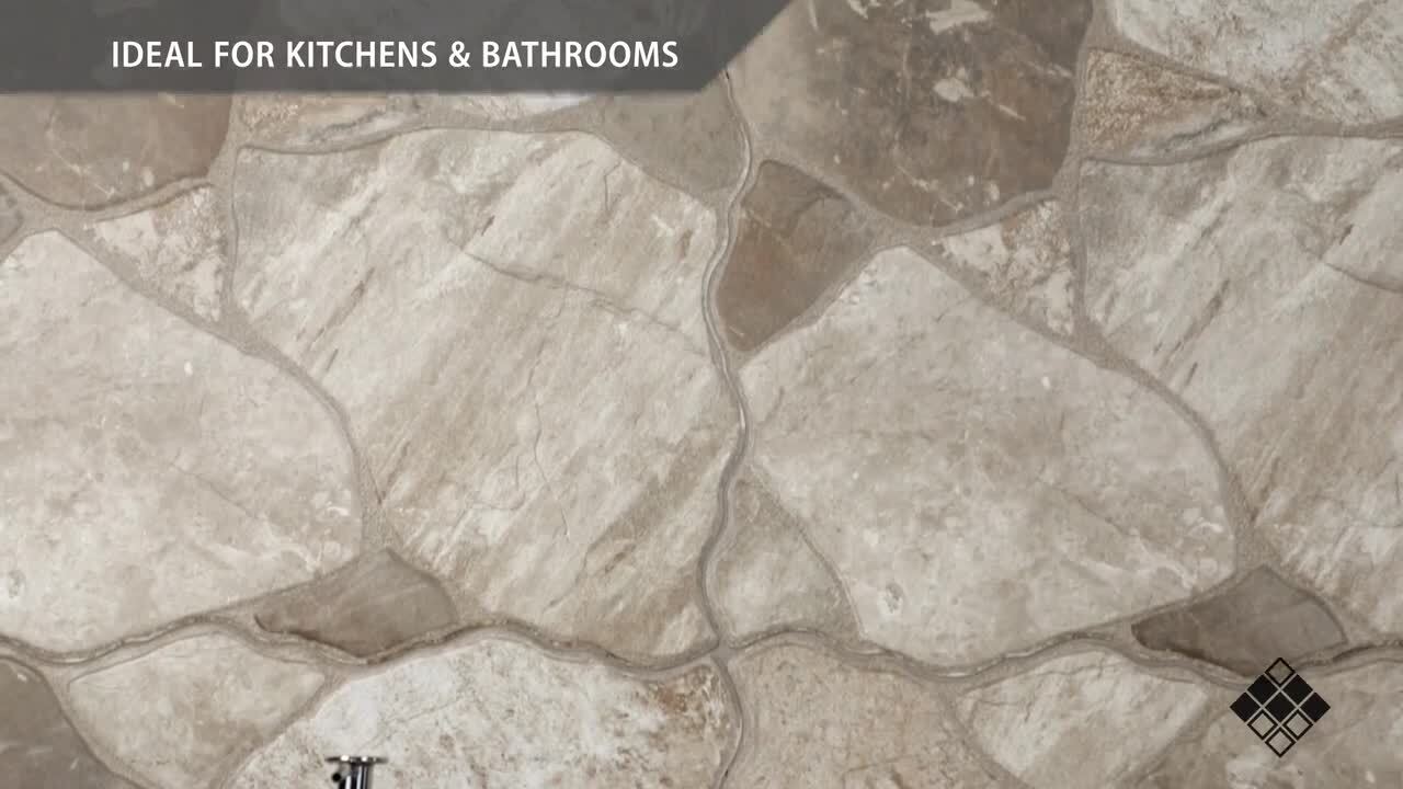 Canet Marron 17 in. x 17 in. Porcelain Floor and Wall Tile (12.24 sq. ft./Case) Canet Marron 17 in. x 17 in. Porcelain Floor and Wall Tile (12.24 sq. ft./Case)