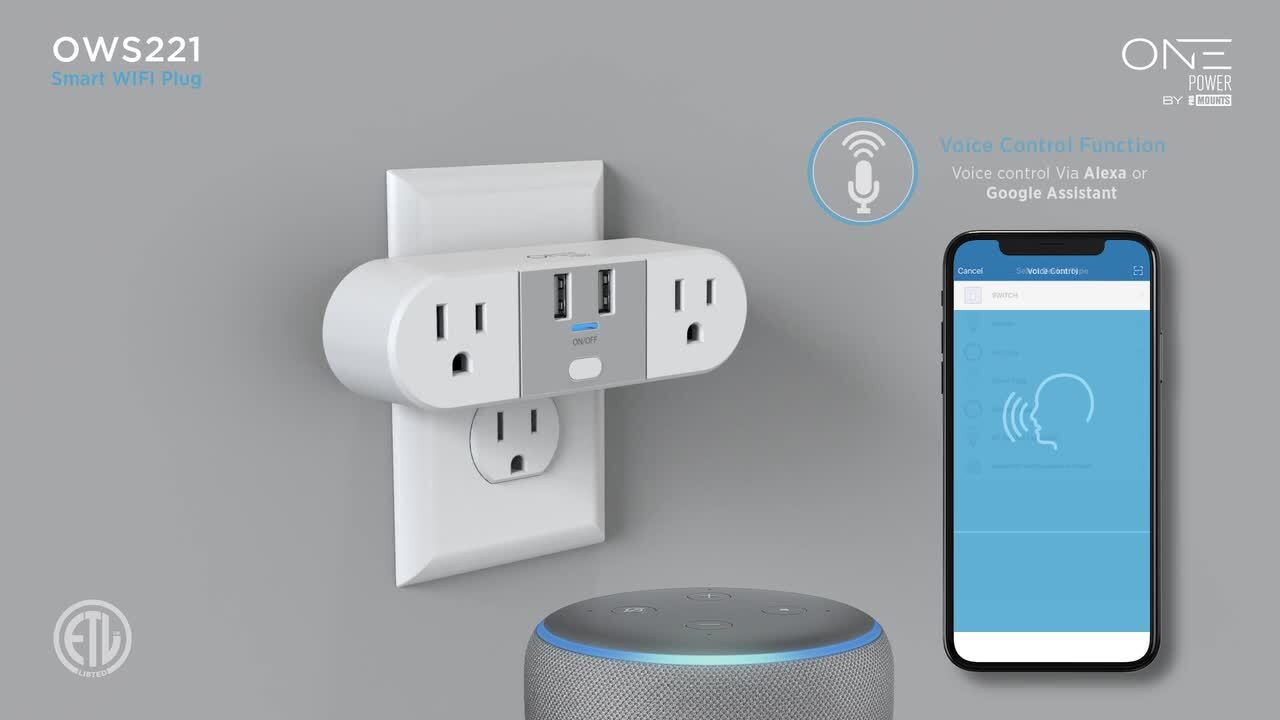 Wireless socket with timer function Mini wifi socket Wifi smart plug work with Alexa/Google home/echo/IFTTT smart life free app Remote Control &Voice Control Your Home Appliances from Anywhere
