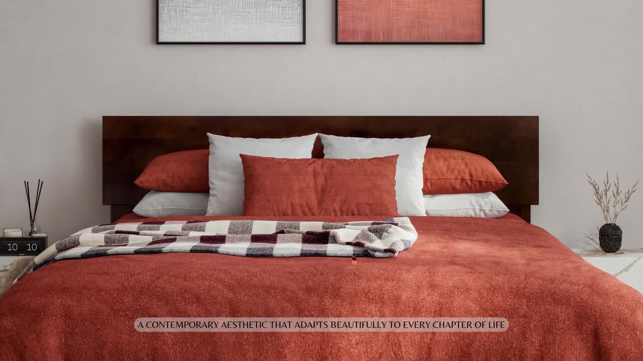 AFI Orlando Grey Twin Modern Solid Wood Panel Headboard AR281829