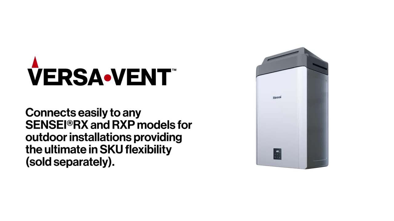 12 in. Steel Universal Termination Vent Kit for Rinnai High Efficiency and High Efficiency Plus Tankless Water Heaters