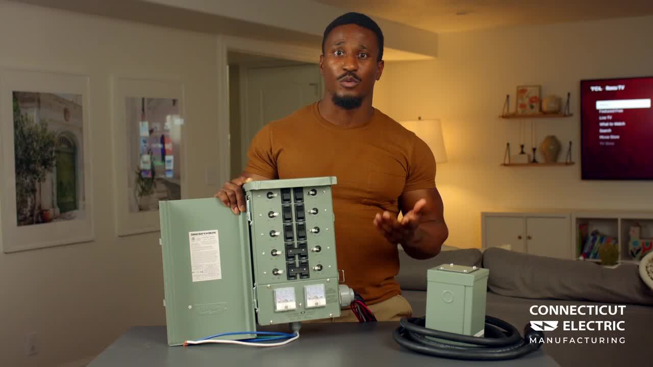 Connecticut Electric 30 Amp 10-Circuits G2 Manual Transfer Switch