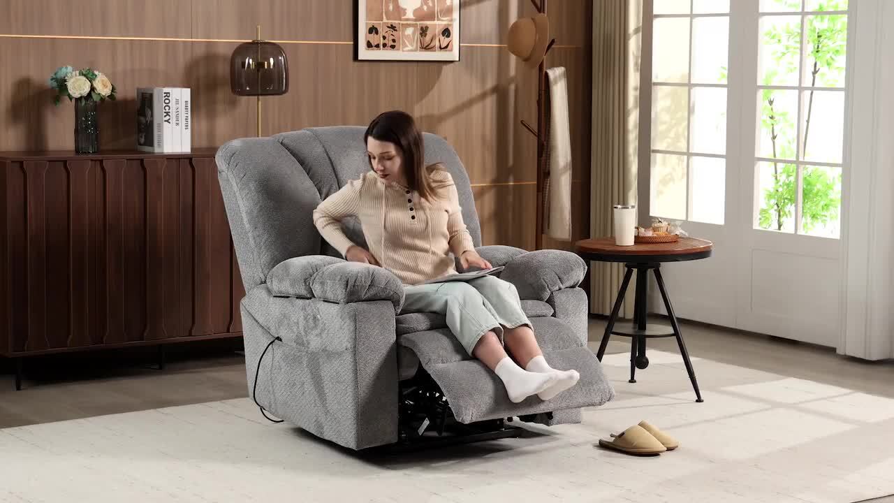 aisword Grey 400 lbs. Heavy Duty Dual Motor Chenille Power Lift