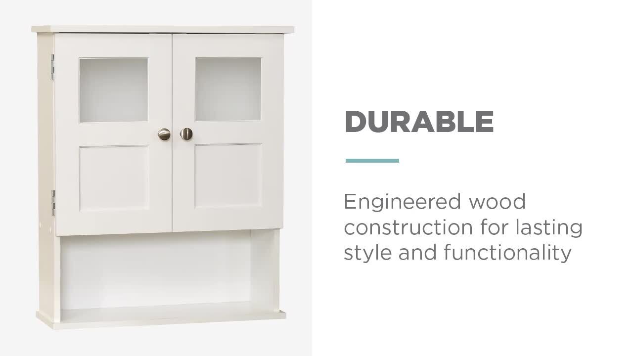 FUNKOL 24.75 in W x 7.5 in D x 30.25 in H Bathroom Storage Wall Cabinet in  White with Mirror 2 Adjustable Shelf 3 Rattan Basket LML-C-09067 - The Home  Depot