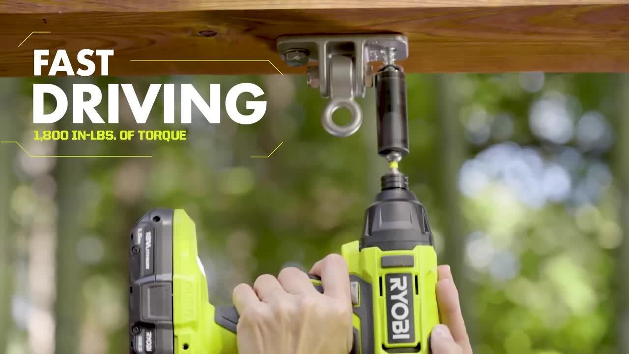 Ryobi 18v one+ 2.0 online ah drill driver kit