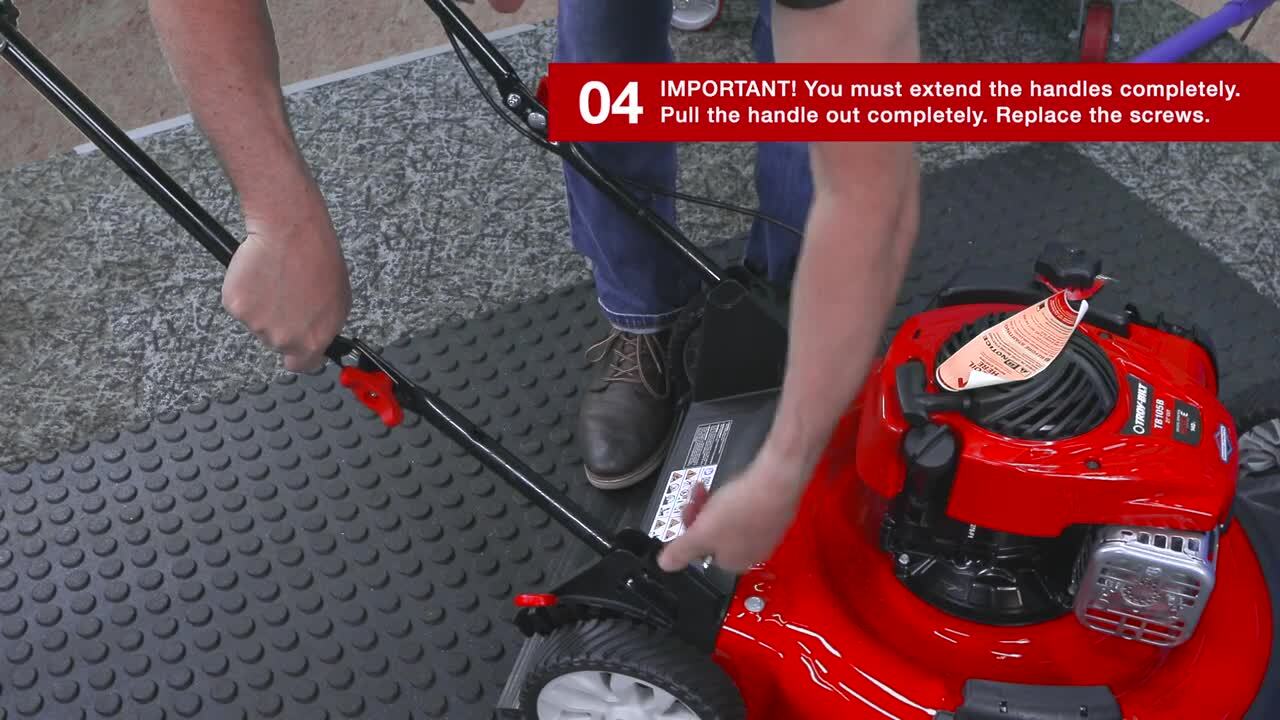 Troy-Bilt 21in. 140cc Briggs & Stratton Gas Push Lawn Mower with Rear bag and Mulching Kit Included TB110