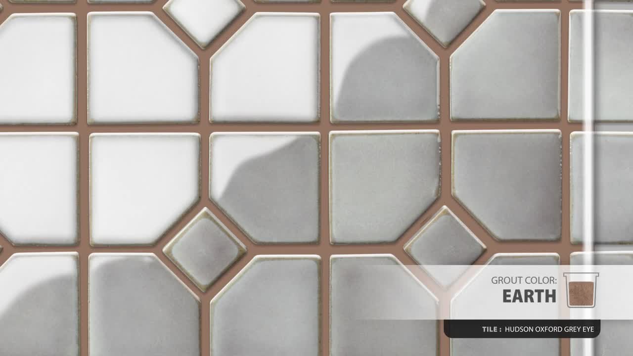 Merola Tile Hudson Oxford Grey Eye 11 in. x 11 in. Porcelain Floor