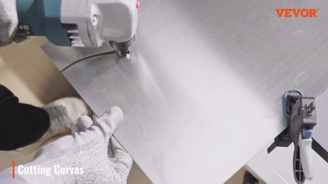 SKYSHALO Double Head Sheet Metal Nibbler Cutter, 360° Metal