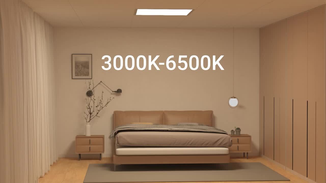 AIKVSXER 2 ft. x 2 ft. 6500K Integrated LED Panel Light Drop