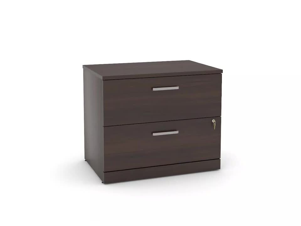 OFFICE WORKS BY SAUDER Affirm Noble Elm Lateral File Cabinet with Melamine  Top and Locking Drawers 427874 - The Home Depot