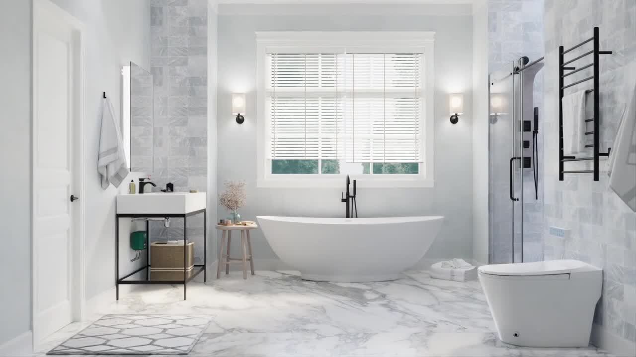 Beryl 5 ft. Acrylic Center Drain Corner Drop-in Non-Whirlpool Bathtub in White
