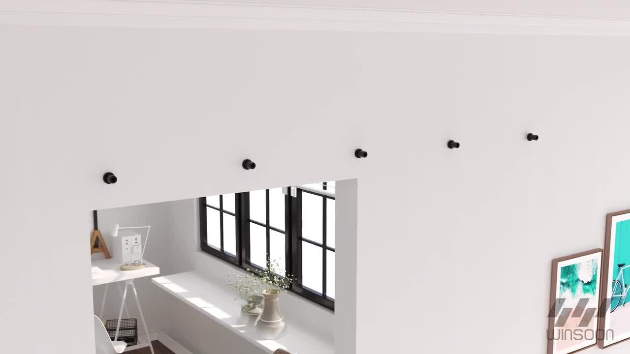 12 ft. /144 in. Frosted Black Sliding Barn Door Track and Hardware Kit for Double Doors with Non-Routed Floor Guide 12 ft. /144 in. Frosted Black Sliding Barn Door Track and Hardware Kit for Double Doors with Non-Routed Floor Guide