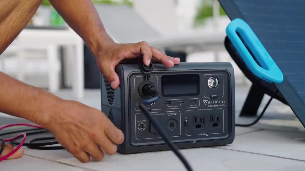 BLUETTI 600W Continuous/1200W Push Button Start LiFePO4 Battery