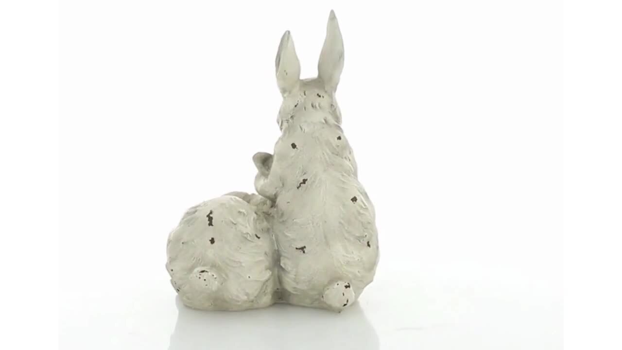 Zingz & Thingz 3 in. x 5 in. x 4.5 in. Vivid Bunny Figurine 4505504V - The  Home Depot