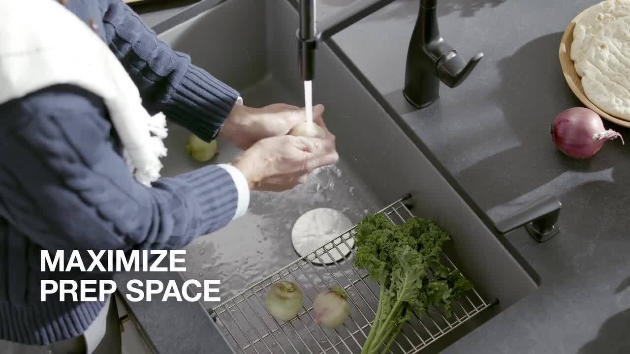 PRECIS Undermount Granite Composite 32 in. Single Bowl Kitchen Sink in White PRECIS Undermount Granite Composite 32 in. Single Bowl Kitchen Sink in White