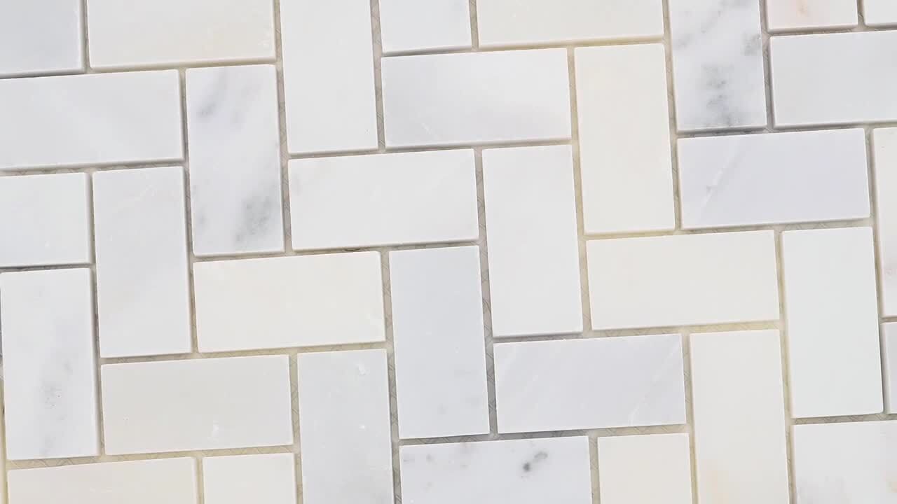 MSI Calacatta Cressa Herringbone 12 in. x 12 in. x 10 mm Honed Marble Mesh-Mounted Mosaic Tile (9.4 sq. ft. / case) MSI Calacatta Cressa Herringbone 12 in. x 12 in. x 10 mm Honed Marble Mesh-Mounted Mosaic Tile (9.4 sq. ft. / case)