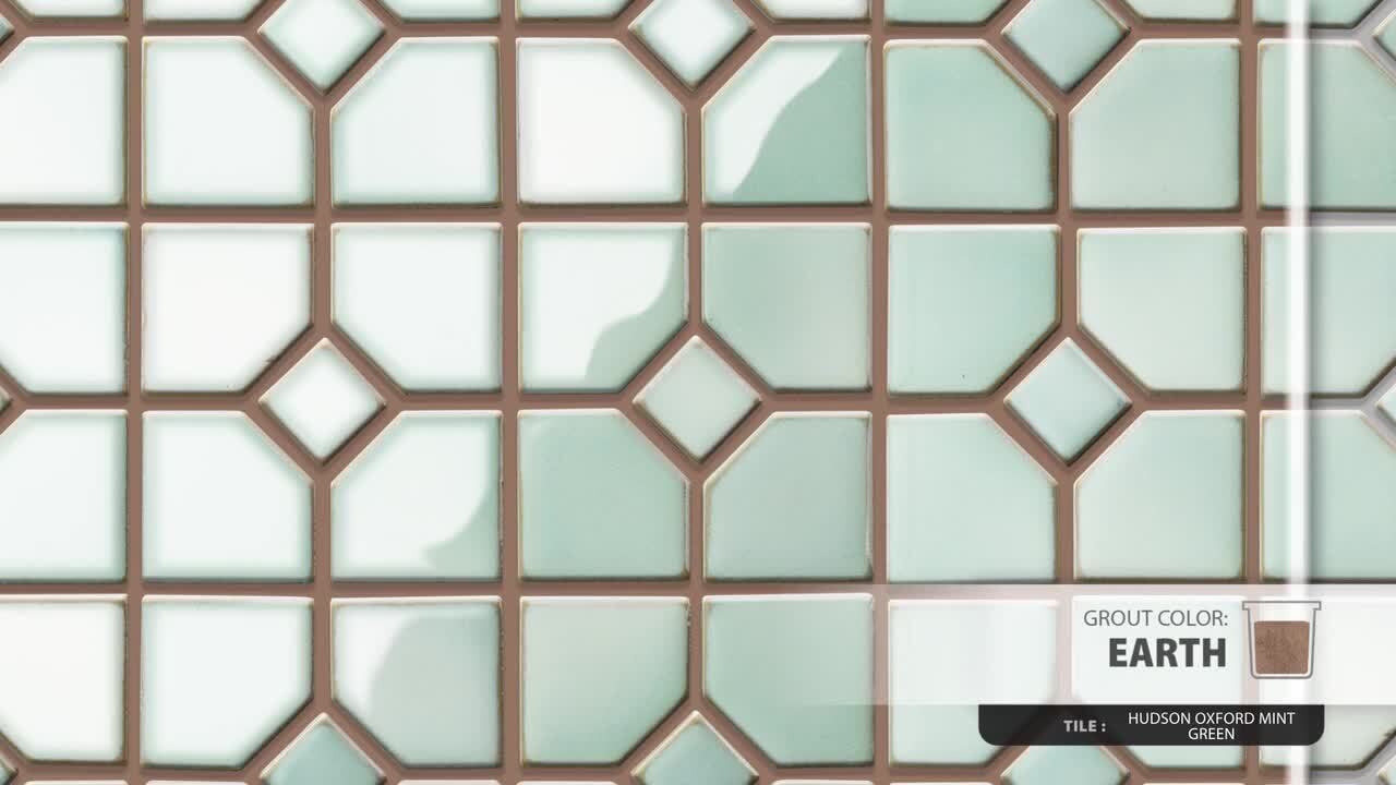 Merola Tile Hudson Oxford Mint Green 11 in. x 11 in. Porcelain