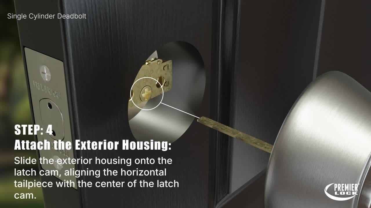 Premier Lock Black Entry Door Knob Combo Lock Set with Deadbolt