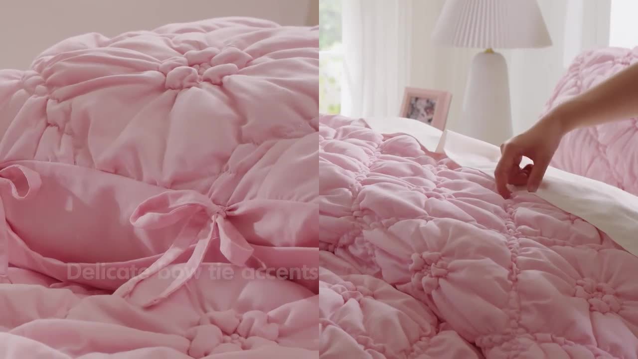 Intelligent Design Graley 3-Piece Pink Microfiber King Comforter
