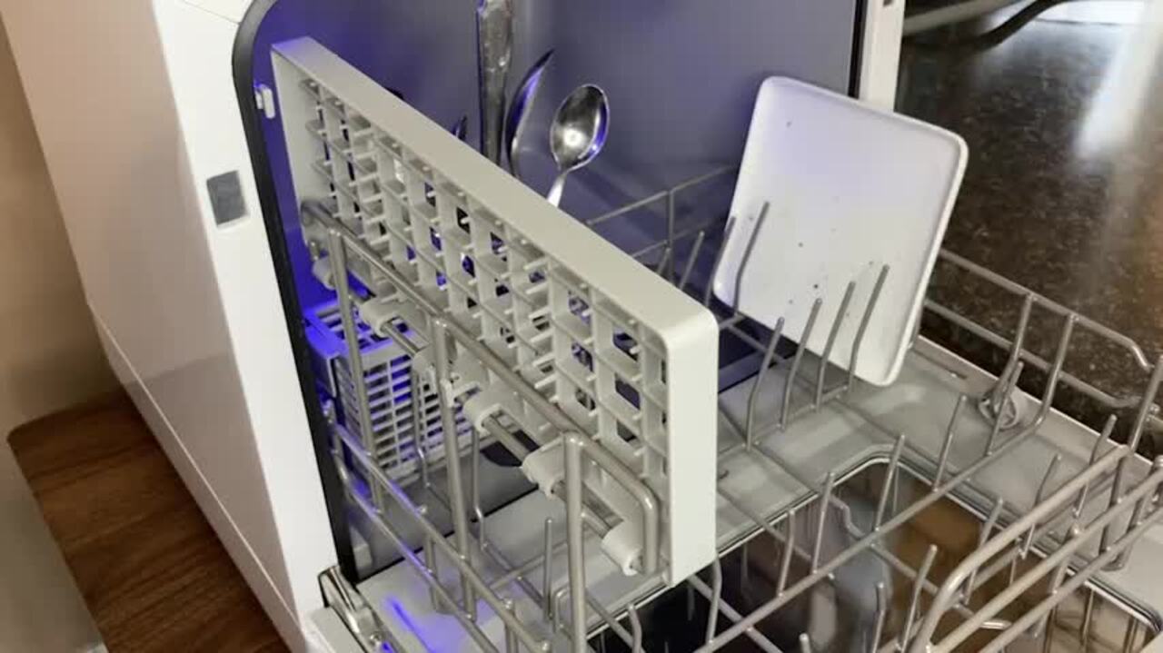 JEREMY CASS Portable Dishwasher Countertop, 5 Washing Programs