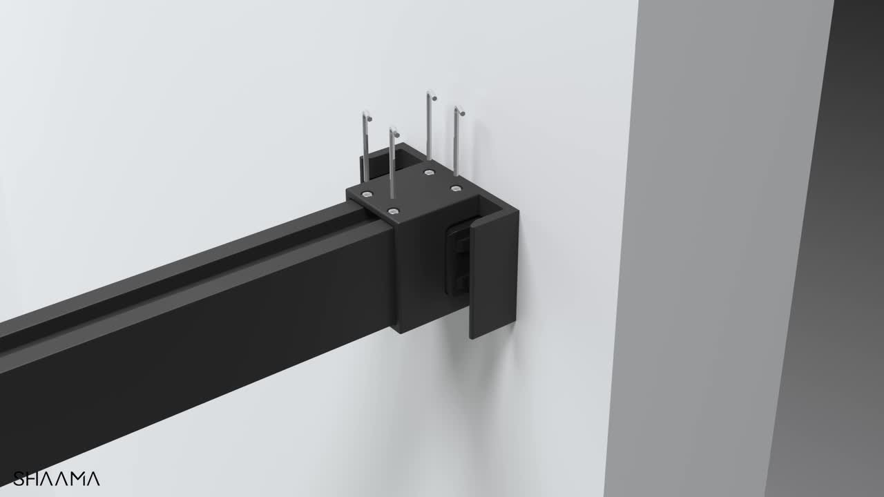 SHAAMA 60 in. W x 80 in. H Double Sliding Frameless Shower Door in