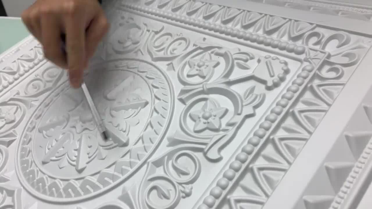 Flower tiles plaster of Paris painting project! Set of 6. Check it