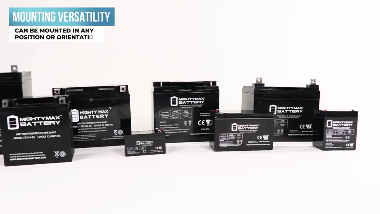 Altronix SMP7PMP8CB 12V Mighty Max 10 Pack 9Ah Lead Acid Battery 