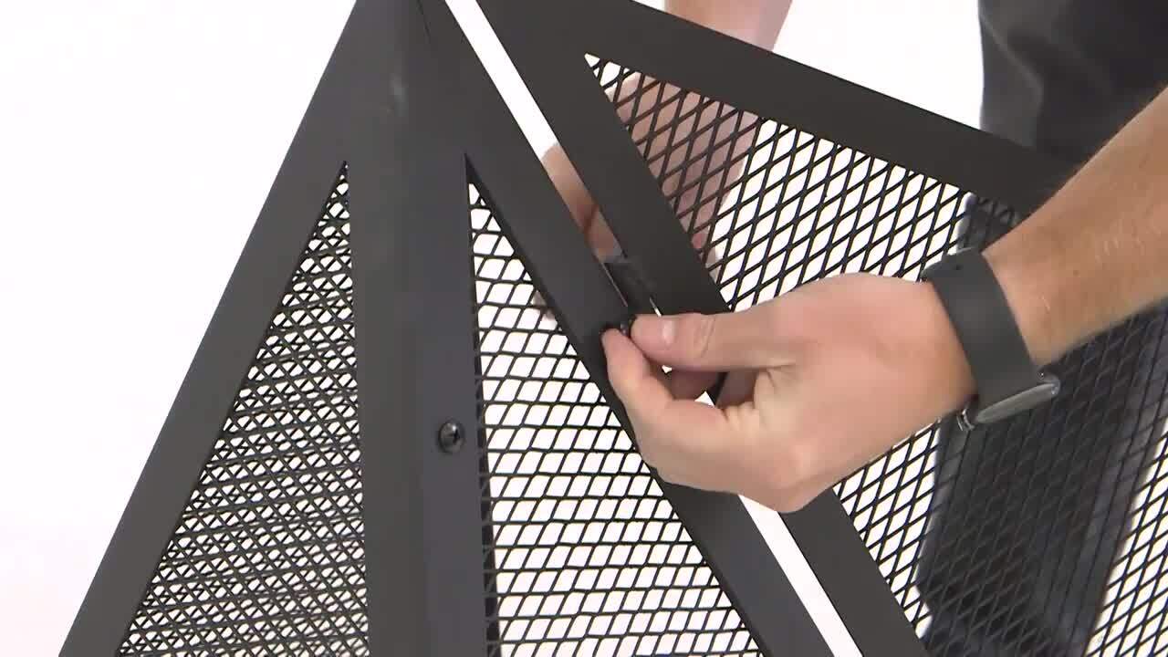 Sunnydaze Sunnydaze Majestic Pyramid Steel Mesh Wood Burning Fire