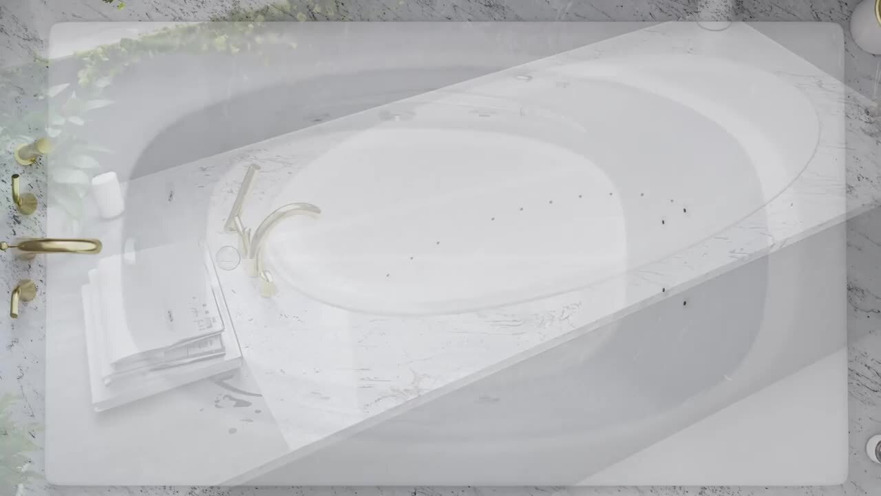 Jaspers 5 ft. Acrylic Corner Drop-in Air and Whirlpool Bathtub in White