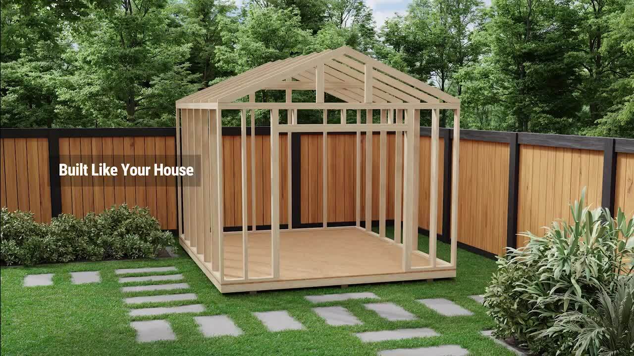 Handy Home Products Professionally Assembled Kennesaw 10 ft. W x 8