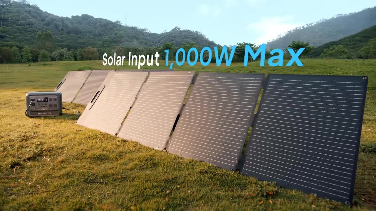 BLUETTI 1800W Continuous/3600W Peak Output 1024Wh Portable Power Station, Push Button Start Battery Solar Generator for Outdoors EL100V2-THDUS