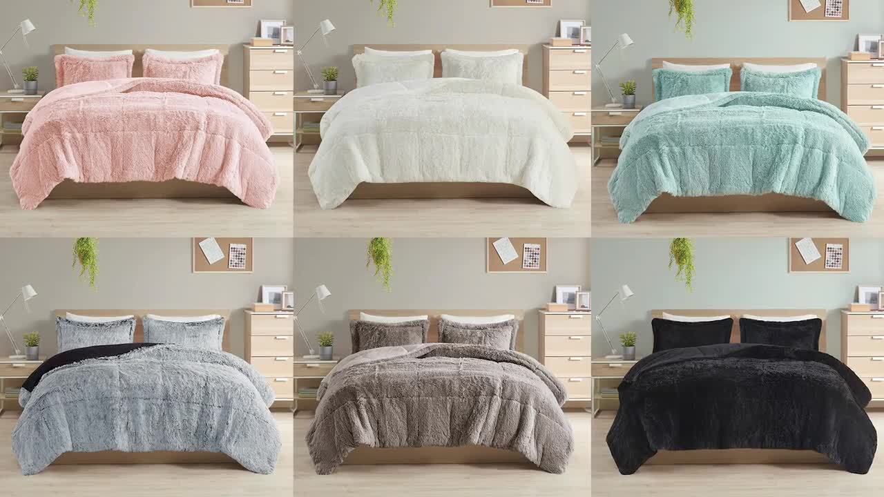 Studio faux fur discount bedding